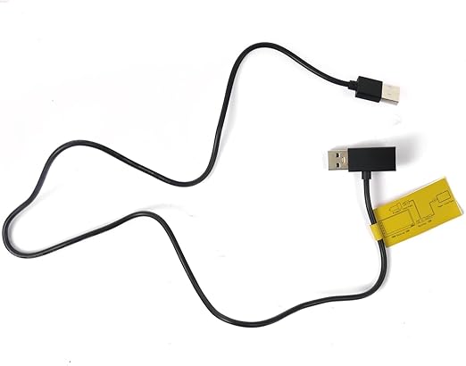 EcoZen USB-A Power/Data Y Cable for Wireless CarPlay Adapter and Android Auto Adapter, Auxiliary Power Supply Cable with Data Pass-Through, 80cm Black USB Y Adapter for Android AI Box