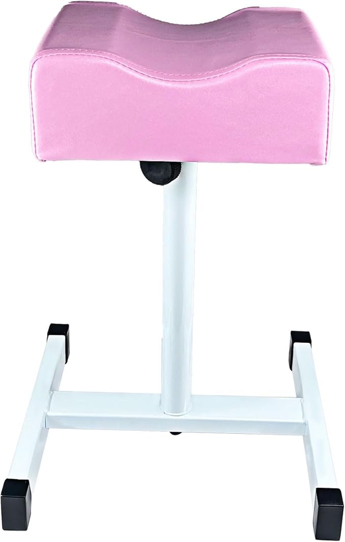 Pedicure Foot Rest,Height Adjustable Pedicure Chair,Non-Slip Pedicure Stool for Massage Office or Home,Pink