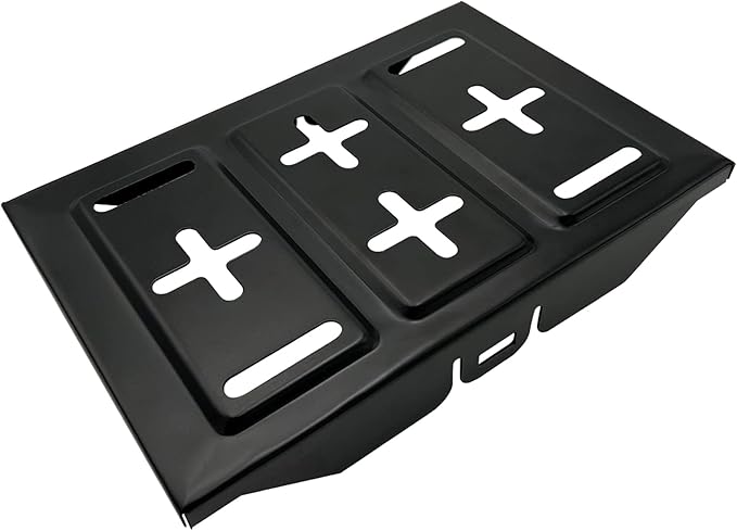 Metal Battery Mounting Tray for Vehicle Engine Repair or Maintence,Black,Standard