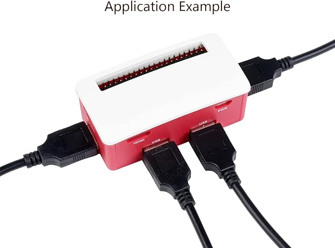 USB HUB Box Kit with USB HUB HAT Board and ABS Case for Raspberry Pi Zero 2 W/Zero 2WH/Pi Zero/Zero W/Zero WH,with 4X Extended USB Ports Compatible with USB 2.0/1.1