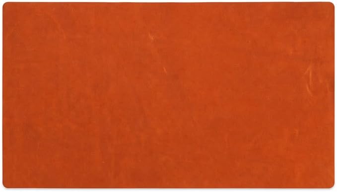 Genuine Full Grain Leather Desk Pad: 31.5" x 15.75" Large Desk Cover, Desk Protector (1.8-2.0 mm) (Whiskey)
