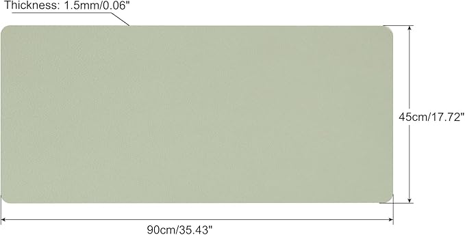 PATIKIL 35"x18" Desk Mat Protector, PVC Non-Slip Waterproof Mouse Pad Writing Mat for Office Home, Green