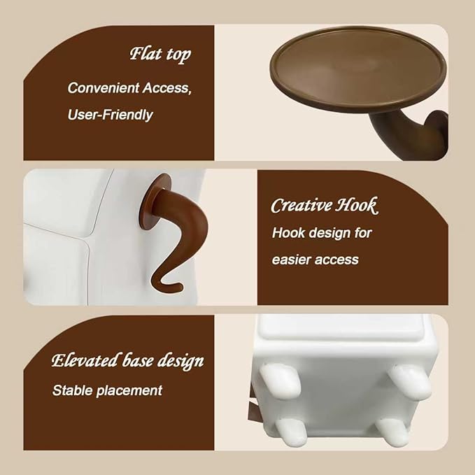 Desk Organizer with Drawer white Desktop Stand for Small Accessories Plant Stand Makeup Holder Home decor Tabletop