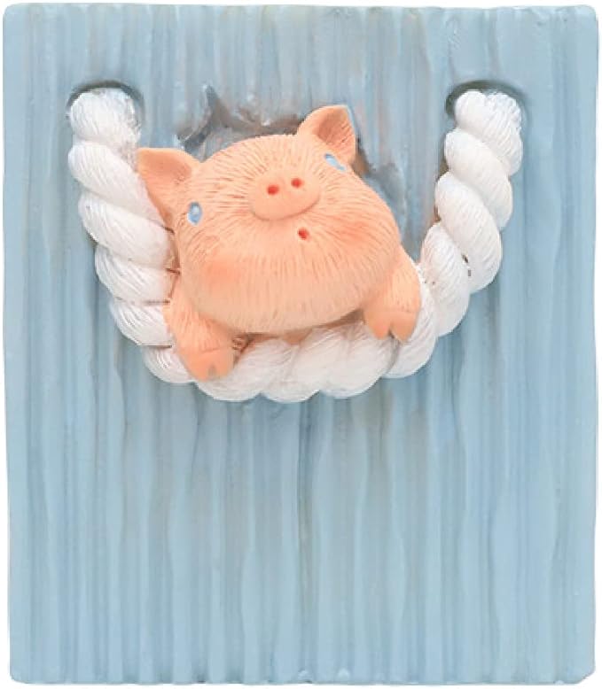 Cute Small Pen Pencil Holder, Kawaii Resin Cat Dog Dinosaur Rabbit Animal Paper Clip Toothbrush Mini Storage Organizer Office Desk Decorations