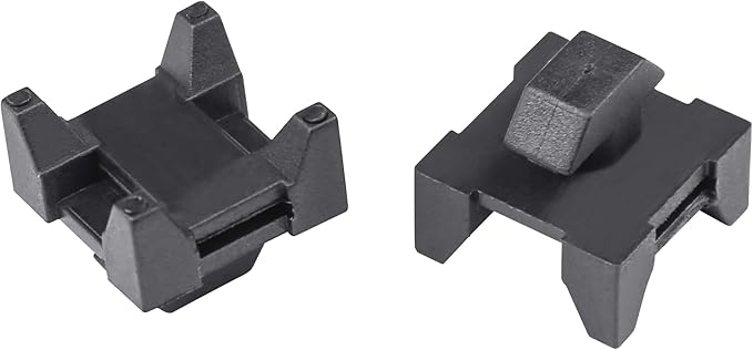 25 Pieces Plastic Cable Zip Tie Mounting Blocks, Drop-In Base Mounts for 15 or 40 Series Aluminum T-Slot Extruded Profiles Wire Management