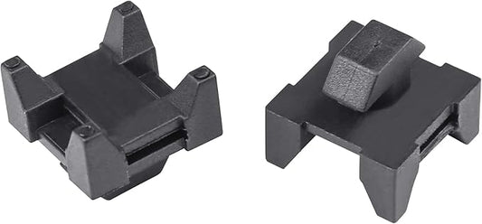 25 Pieces Plastic Cable Zip Tie Mounting Blocks, Drop-In Base Mounts for 15 or 40 Series Aluminum T-Slot Extruded Profiles Wire Management