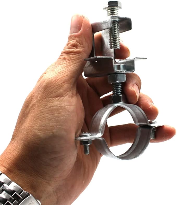 Conduit Hanger with Beam Clamp & Pipe Support Bracket (8 Pcs) - 1-4/7" (40mm) Cable Clamps for I-beam Installation