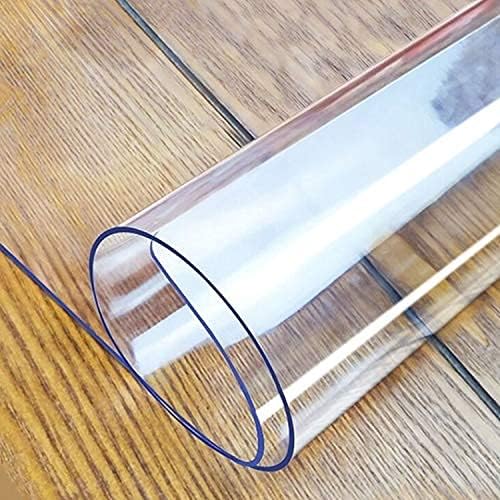 LovePads Clear Table Cover Protector, 42 x 72 Inch 2mm Thick Plastic Table Cover, Table Protector for Dining Room Table, Waterproof Dresser Cover Top for Kitchen, Coffee, Writing Desk