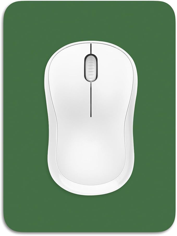 Dapesuom Small Mouse Pad, 6 x 8 Inch Thick Rubber Premium-Textured Non-Slip Portable & Washable Mini Mouse Mat for Women Men Wireless Laptops Keyboard Tray Gaming Computer Office Travel, Forest Green