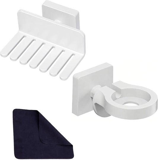 3 Pcs Watch Band Holder, Set with Phone Stand and Cleaning Cloth, Watch Band Organizer for Smartwatch Accessories, watch band storage,Ideal for Desk Display and Travel