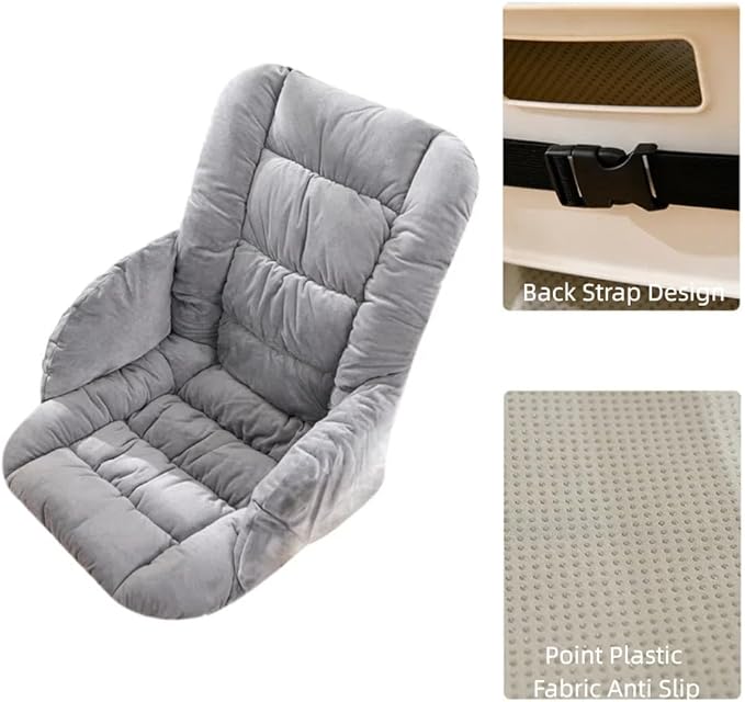 Desk Chair Cushion Office Chair Pad with High Back Support Seat Cushion with Non-Slip Bottom for Office Car Home Dining Room Kitchen