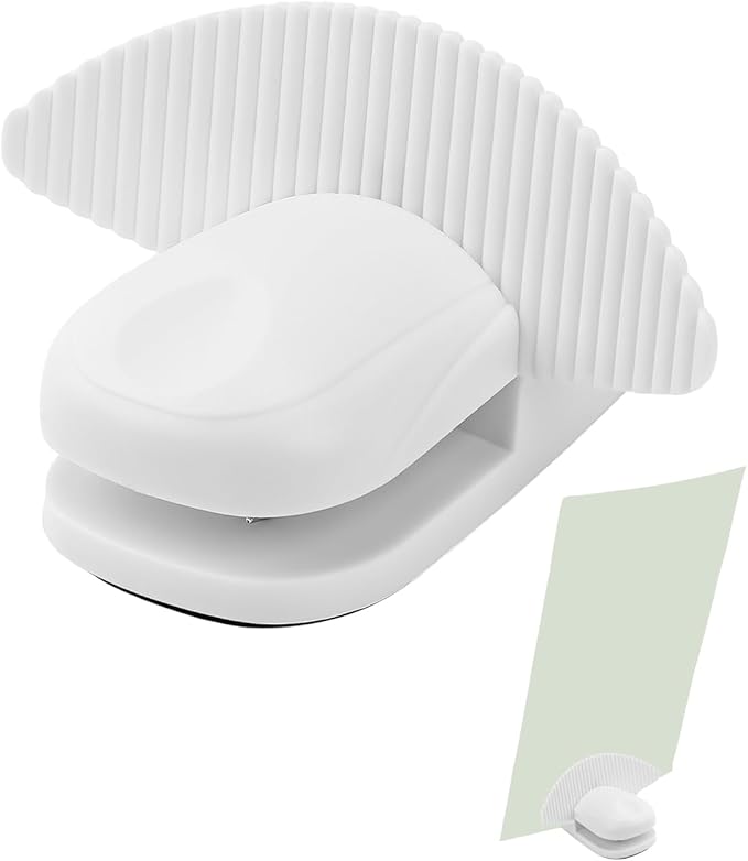 UCEC White Plastic Document Holder for Typing, Paper Holder Stand for Desk, Non-Slip Desktop Document Holder Stand for A4 Papers, Copies, Compact Typing Stand for Office, Home, Bank & Reading (1 Pack)