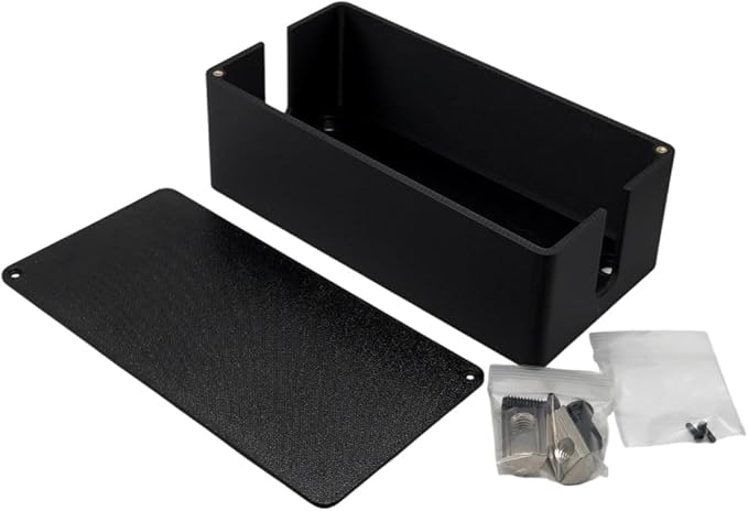 Cable Management Box for Sim Racing Rigs 8020 and 8040 Aluminum Profile Organizer by Pro Sim Racing Two Sizes Hardware Included Made in USA (Large)