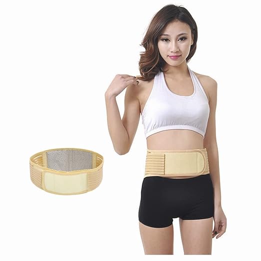 Men Women Back Brace Breathable Waist Lumbar Lower Back Support Belt Waist Compression with Adjustable Strap for Sciatica,Herniated Disc, Scoliosis Back Pain Relief, Heavy lifting Removable Lumbar Pad (Khaki, XL for Waist girth 35-42 inches)