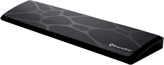 GravaStar 60% Keyboard Wrist Rest Pad, 305 * 72 * 20mm / 12 × 2.83 × 0.79 inch, Compatible Mercury V60 Pro and Other 60% Keyboards - Black