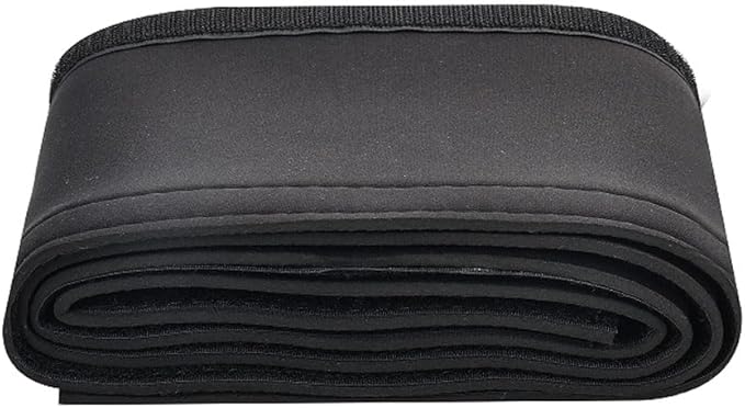 YUKIIATIF Trolling Motor Cable Organizer Sleeve,60" Neoprene Cable Sleeve for Trolling Motor Wire Cover Black