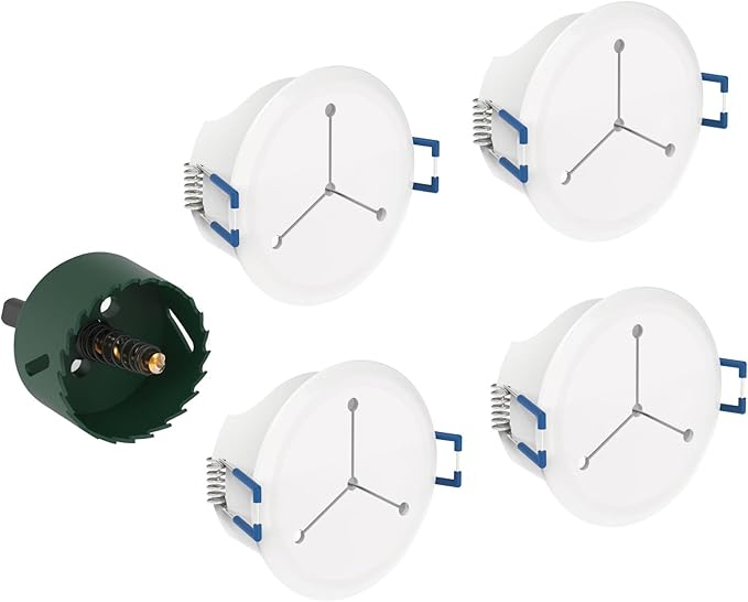 Tecmojo TV Cord Hider for Wall Mounted TV – 2.5" Mini in Wall Cable Management Kit, Fits 3 Low Voltage Cables – Best for Mounted TVs, Speakers, Desks, 4 Pack