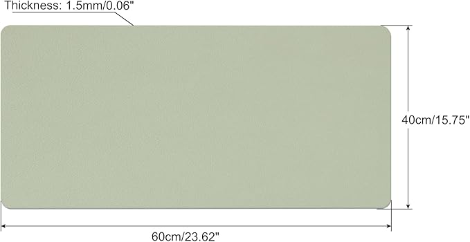 PATIKIL 24"x16" Desk Mat Protector, PVC Non-Slip Waterproof Mouse Pad Writing Mat for Office Home, Green