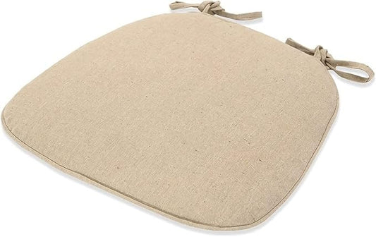 1/2/4 Packs Chair Cushion/Seat Cushion for Dining Chairs, Non-Slip Indoor Outdoor Kitchen U-Shaped Seat Pad/Chair Pads with Machine Washable Cover (Beige Set of 4)
