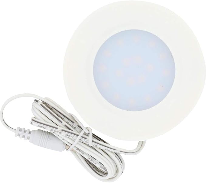 Westek LED33HBCC LED Under Cabinet Puck Light Starter Kit, 3-Pack