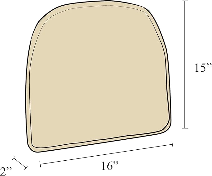 Klear Vu Raindrop The Gripper Non Slip Chair Cushions, Soft & Comfortable Seat Pad, Sitting Pillow for Kitchen, Dining or Office, 8 Count (Pack of 1), 06 Taupe