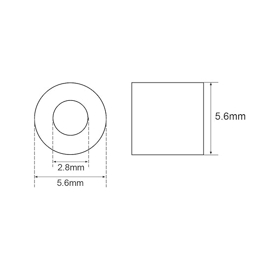 uxcell Aluminum Wire Rope Stop Sleeve Round Cable Ferrule Loop for 3/32" Wire Rope Pack of 30