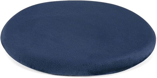 13" Detachable Memory Foam Seat Cushion Round Chair Cushion Non-Slip Dining Stool Pad Circle Chair Pad Washable for Kitchen Dining Office Chairs Blue