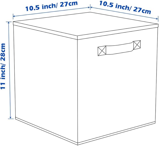 ShellKingdom Storage Bins, Foldable Fabric Storage Cubes And Cloth Storage Organizer Drawer For Closet And Toys Storage, 2 Pack (Retro Wood Pattern)