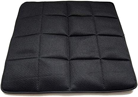 Bamboo Charcoal Breathable Seat Cushion Pad Mat for Office Car (Black)