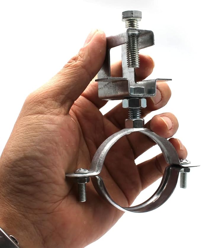 Conduit Hanger with Beam Clamp & Pipe Support Bracket (8 Pcs) - 2" (51mm) Cable Clamps for I-beam Installation