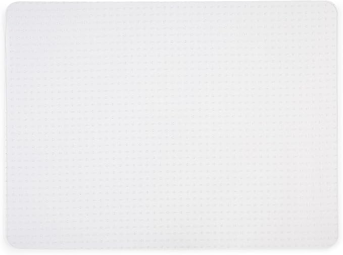 Staples Office Chair Mat, Clear Floor Mats, Flat-Pile Carpets, 48 x 36 Inch, Smooth Glide