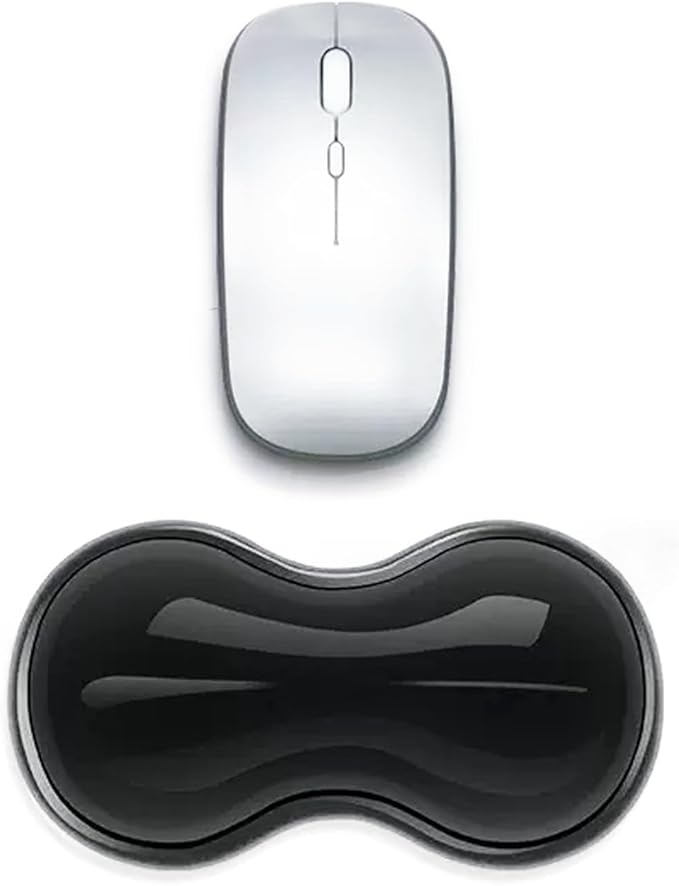 Update Mouse Wrist Rest 5.71" Silicone Wrist Support Pad for Pain Relief, Effortless Typing, Gaming, Computer, Laptop, Office – Anti-Slip Base, Easy to Clean