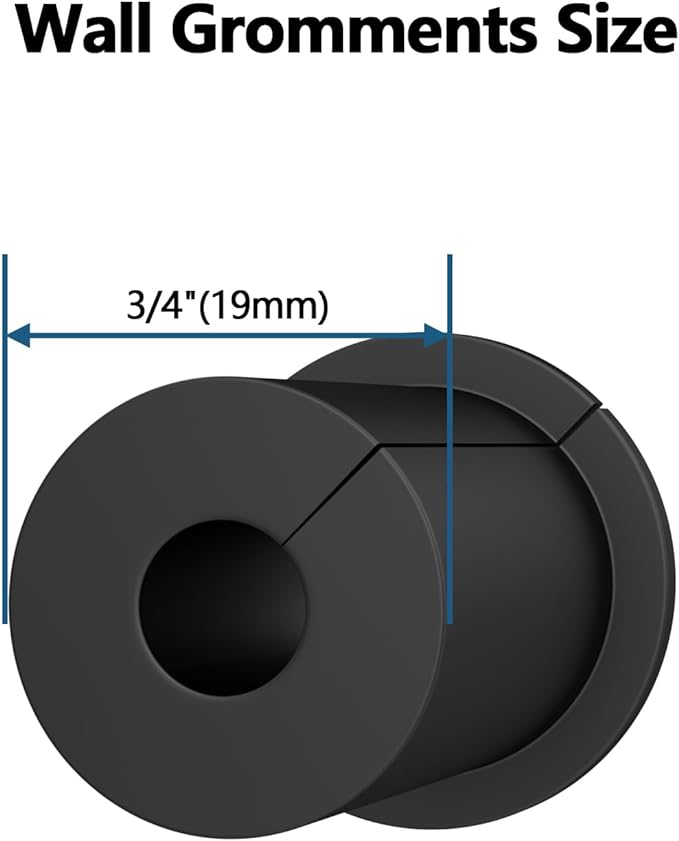 4PCS 3/4 inch starlink Wall Cable Pass Through Bushing Grommets Accessories for Cables,Star Link Cable Routing kit for starlink mounting kit,Silicone Wall Bushing for starlink dishy ethernet Cables