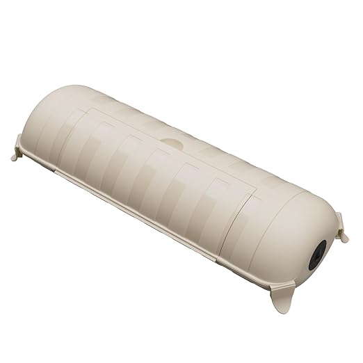 Flemoon Outdoor Extension Cord Safety Cover with Waterproof Protector Seal, Weatherproof Electrical Connection Box, Almond