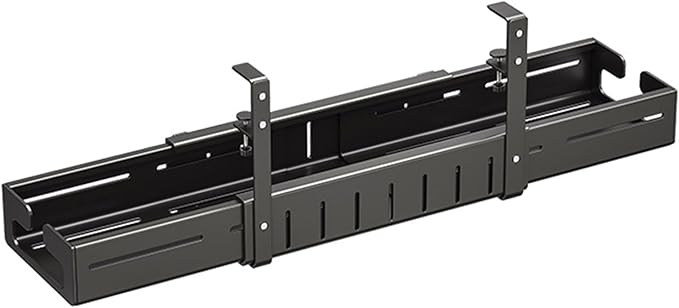 Not Drilling Installation Cable Holder Perfect for Desk with Large Capacity to Store Power Strips and Hide Wire Neatly Unraveled Cable Tray