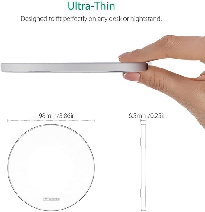 Fast Wireless Charger,20W Max Wireless Charging Pad Compatible with iPhone 17/17 Pro/17 Pro Max/17 Air/16/15/14/13/12/X,AirPods;FDGAO Induction Charge Mat for Samsung Galaxy S25/S24/S23