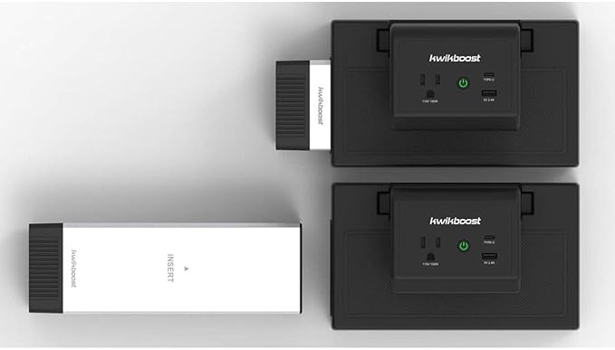 EdgePower – 3 Battery Kit – Clamp-On Portable Battery Charging Station – Cordless Power Solution for Classrooms and Offices (Pro Bundle)