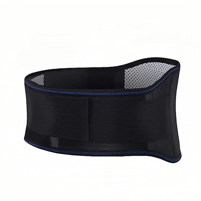 Self heating lumbar support strap suitable for both men and women - adjustable back support with thermal therapy, used to relieve lumbar discomfort, posture support (XL)
