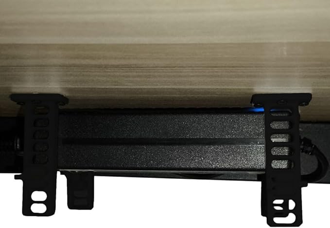 Universal Under Desk Mount for Power Brick Holder Docking Station Mount Power Strip (Black)