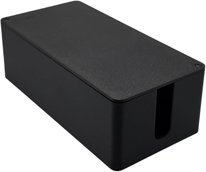 Cable Management Box for Sim Racing Rigs 8020 and 8040 Aluminum Profile Organizer by Pro Sim Racing Two Sizes Hardware Included Made in USA (Large)