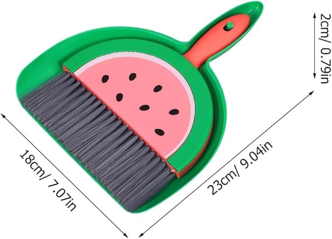 PRETYZOOM Mini Broom and Dustpan Set Lightweight Small Cleaning Kit for Desktop Car Interior Pet Hair Cleanup Compact Dustpan and Brush for Home Office Use