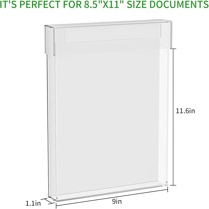 Outdoor Permit Brochure Box，Real Estate Flyer Box Waterproof with Lid-Take One Document Holder Can Hold 180, 8.5 x 11 Documents, Flyers & Brochures or Other Outdoor Marketing Needs