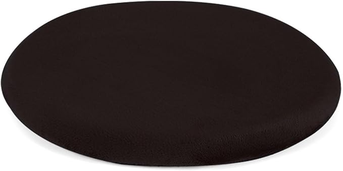 13" Detachable Memory Foam Seat Cushion Round Chair Cushion Non-Slip Dining Stool Pad Circle Chair Pad Washable for Kitchen Dining Office Chairs Black