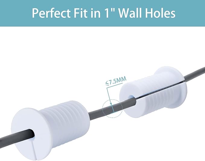 Starlink Cable Routing Kit,Starlink Cable Installation Kit,Starlink Mounting Accessories,2* Grommets, 1" Spade Drill Bit, 5/16" Drill Bit, 15 Wall Clamps (Cable Installation Kit (White)