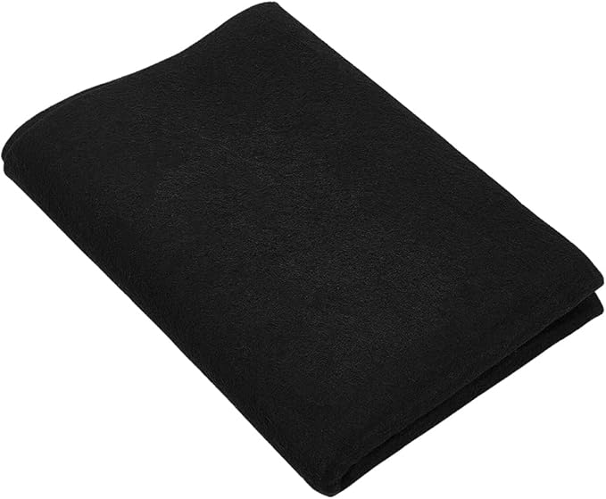 BENECREAT 27.5x19.6inch Chinese Calligraphy Drawing Felt Mat, Black Xuan Paper Painting Felt Desk Pad for Practice Calligraphy Traditional Chinese Painting, 3mm Thick