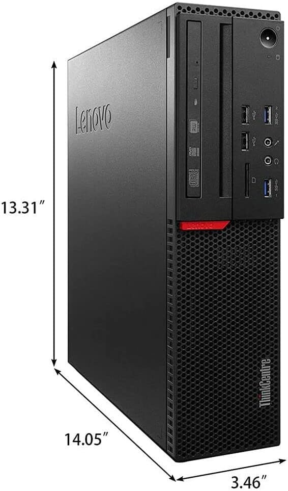 Lenovo ThinkCentre M800 SFF Desktop Computer Package, Intel Core i5 6500 3.2GHz, 16GB RAM, 512GB SSD, Dual KOORUI 24 Inch Monitors,WiFi,Bluetooth,Wireless Keyboard Mouse,HDMI (Renewed)