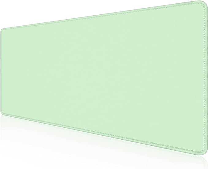 Dapesuom Large Mouse Pad, Extended Gaming Mouse Mat with Stitched Edges, Full Size Desk Mats with Non-Slip Base, Computer Big Desktop Keyboard Pad for Gamer, Laptop, Office, 23.6 x 11.8 In, Lake Green
