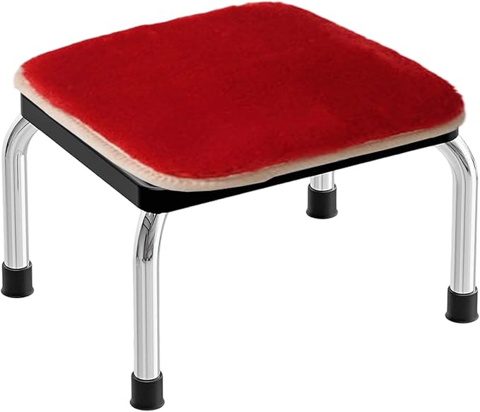 Anti-Slip Seat Cushions with Ties, Plush Dining Chair Pads, Durable Foam Cushions, Universal Stool Padding, Indoor-Outdoor Seat Cushions(Red,Rectangular 8X12in)