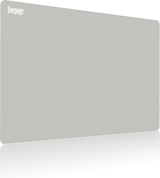 Foepoge Extra Large Silicone Sheet for Crafts 27.9''x20'', Nonstick Silicon Mat for Jewelry Making, Epoxy Resin Painting Pad, Nail Art Mat for Table, Waterproof Heat Resistant Placemat - Gray
