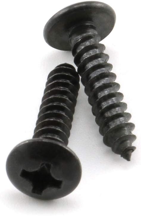 heyous 100pcs 1/2 inch (13.2mm) R-Type Cable Clamp Nylon Wire Hose Tube Fastener Fixed Cable Tie Mount Organizer Holder R Type Cable Clip with Mounting Screw Black